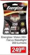 Energizer Vision HD + Focus Headlight 250 Lumens