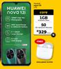 Huawei Nova 12i LTE-On MTN 1GB Anytime Data