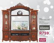 Pisa 4 Piece Wall Unit