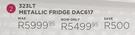 Defy 323Ltr Metallic Fridge DAC617