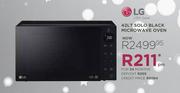 LG 42Ltr Solo Black Microwave Oven