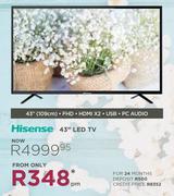 Hisense 43" (109cm) FHD LED TV 
