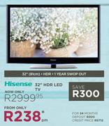 Hisense 32" HDR LED TV 