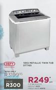 Defy 13Kg Metallic Twin Tub DTT165