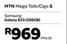Samsung Galaxy S23 (256GB)-MTN Mega Talk/Gigs S
