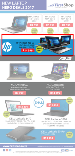 First Shop : Laptops (3 Jan - 31 Jan 2017), page 1
