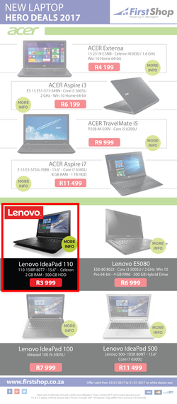 First Shop : Laptops (3 Jan - 31 Jan 2017), page 2