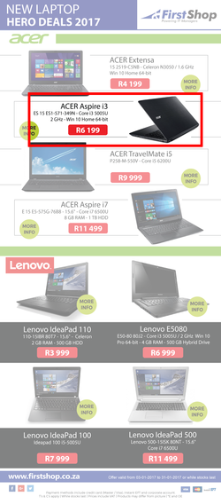 First Shop : Laptops (3 Jan - 31 Jan 2017), page 2