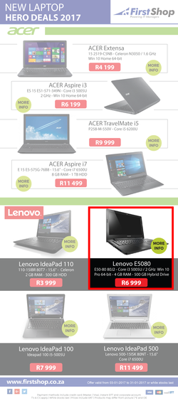 First Shop : Laptops (3 Jan - 31 Jan 2017), page 2