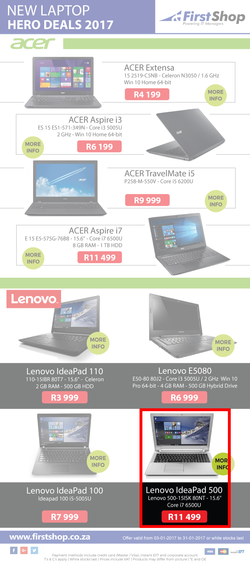 First Shop : Laptops (3 Jan - 31 Jan 2017), page 2