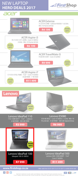 First Shop : Laptops (3 Jan - 31 Jan 2017), page 2