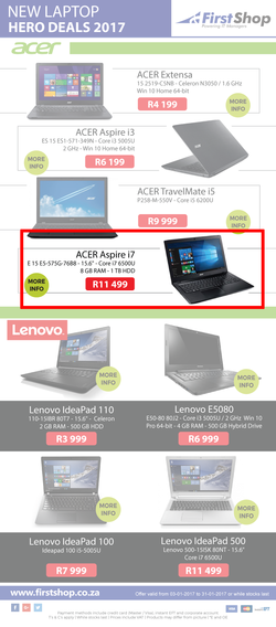 First Shop : Laptops (3 Jan - 31 Jan 2017), page 2