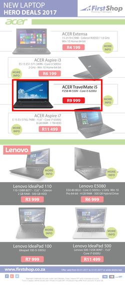 First Shop : Laptops (3 Jan - 31 Jan 2017), page 2