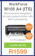 Epson Workforce M105 A4(ITS) Printer C11CC85401
