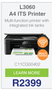 Epson L-Series L3060 A4 ITS Printer C11CG50402