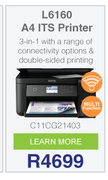 Epson L-Series L6160 A4 ITS Printer C11CG21403