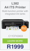 Epson L-Series L382 A4 ITS Printer C11CF43403