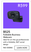 Logitech Video Conferencing Foldable Business Webcam B525 960-000842