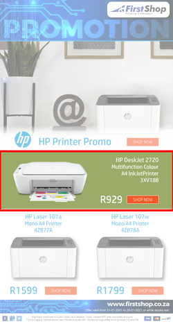 First Shop : HP Printer Promo (21 January - 26 January 2021), page 1