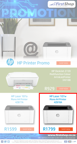 First Shop : HP Printer Promo (21 January - 26 January 2021), page 1