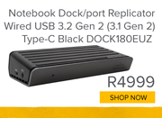Targus Notebook Dock/Port Replicator Wired USB 3.2 Gen 2(3.1 Gen 2)Type-C Black DOCK180EUZ
