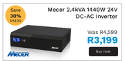Mecer 2.4Kva 1440W 24V DC-AC Inverter