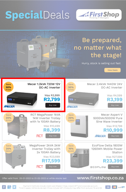 First Shop : Load Shedding (25 January - 01 February 2023), page 1