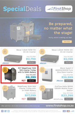 First Shop : Load Shedding (25 January - 01 February 2023), page 1
