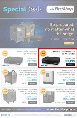 First Shop : Load Shedding (25 January - 01 February 2023), page 1
