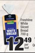 Freshline White Sliced Bread-700g Per Loaf