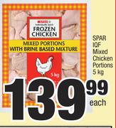 Spar IQF Mixed Chicken Portions-5Kg Each
