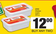 Spar Chicken Livers-For Any 2 x 250g