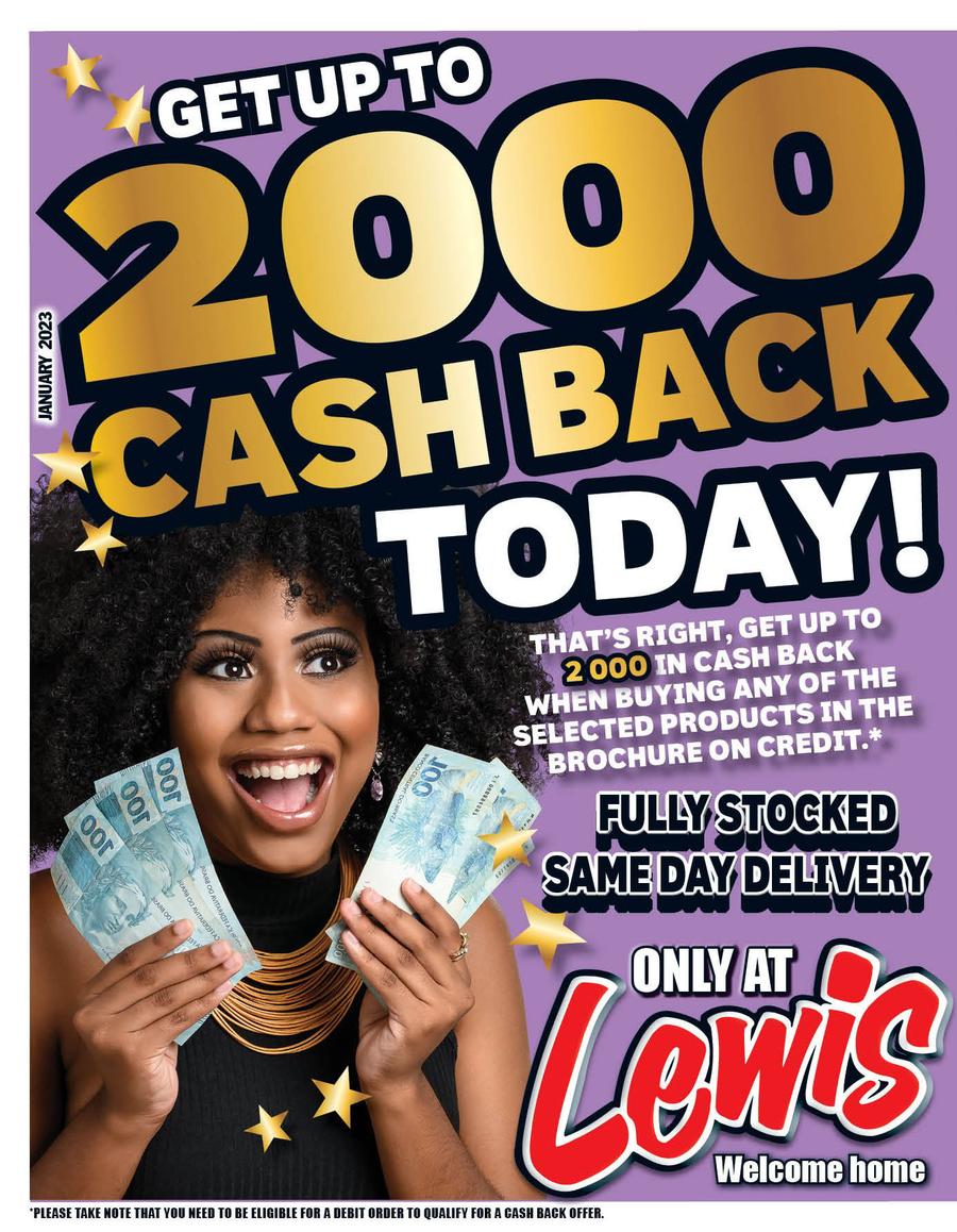 Lewis Get Up To 2000 Cash Back 3 January 18 February 2023