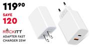 Rockitt Adapter Fast Charger 25W