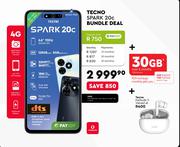 Tecno Spark 20C Bundle Deal 4G