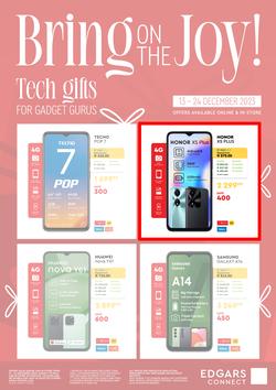 Edgars Connect : Tech Gifts (13 December - 24 December 2023), page 1