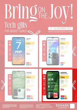 Edgars Connect : Tech Gifts (13 December - 24 December 2023), page 1