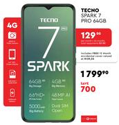 Tecno Spark 7 Pro 64GB 4G