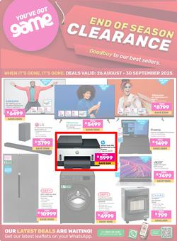 Game : End Of Season Clearance (26 August - 30 September 2025), page 1