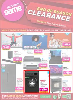 Game : End Of Season Clearance (26 August - 30 September 2025), page 1