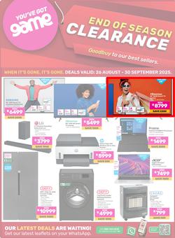 Game : End Of Season Clearance (26 August - 30 September 2025), page 1