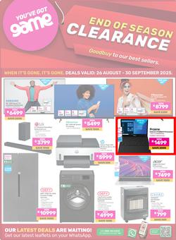 Game : End Of Season Clearance (26 August - 30 September 2025), page 1