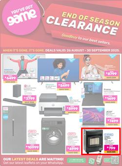 Game : End Of Season Clearance (26 August - 30 September 2025), page 1