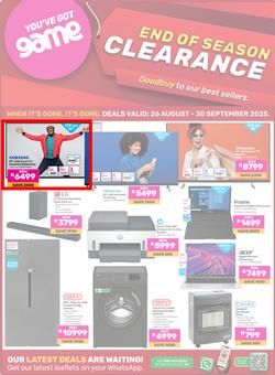 Game : End Of Season Clearance (26 August - 30 September 2025), page 1