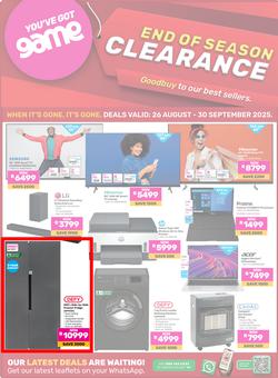 Game : End Of Season Clearance (26 August - 30 September 2025), page 1