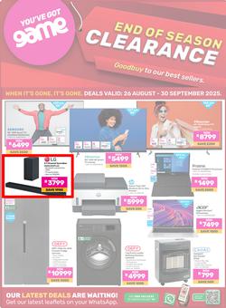 Game : End Of Season Clearance (26 August - 30 September 2025), page 1