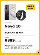 Huawei Nova 10-2GB & 25 Min