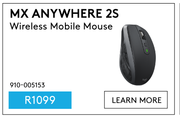 Logitech Wireless Mobile Mouse MX Anywhere 2S