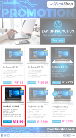 First Shop : HP Laptop Promo (13 Feb - 20 Feb 2020), page 1