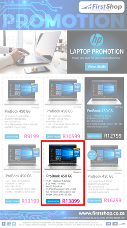 First Shop : HP Laptop Promo (13 Feb - 20 Feb 2020), page 1